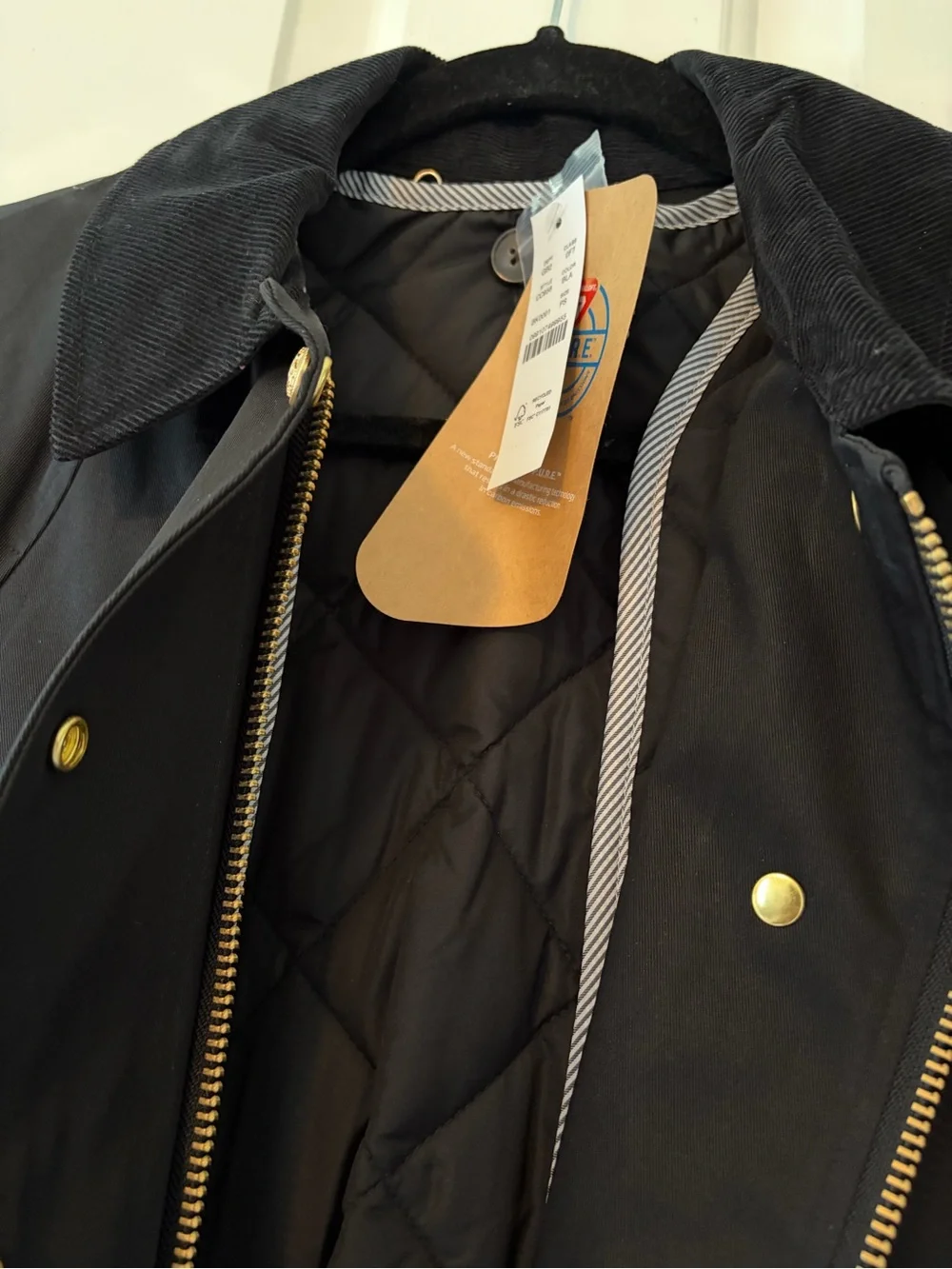 J Crew Long Barn Jacket™ in waxed cotton twill